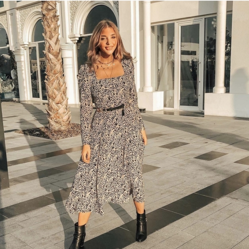 ❤️NEW WITH TAGS ZARA leopard MAXI DRESS